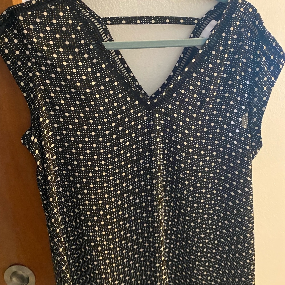Black with white dots